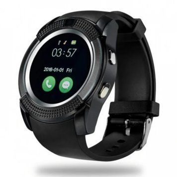Розумний наручний смарт годинник Smart Watch V8 з камерою, Black