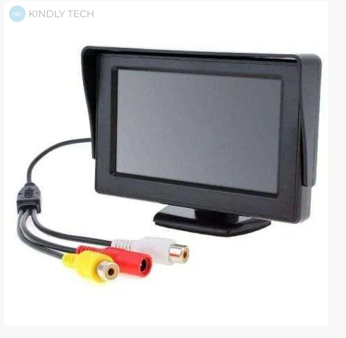 Дисплей автомобільний монітор для двох камер заднього виду LCD 4.3 043, VCD/DVD