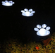 Оригінальний садовий світильник Solar Paw Print Lights на сонячній батареї