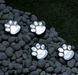 Оригінальний садовий світильник Solar Paw Print Lights на сонячній батареї