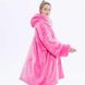 Плед с капюшоном Huggle Ultra Plush Blanket Hoodie Розовый