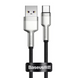Кабель USB C 40W (0.25m) &mdash; Baseus (CATJK-01) Cafule Series Metal Data &mdash; Black