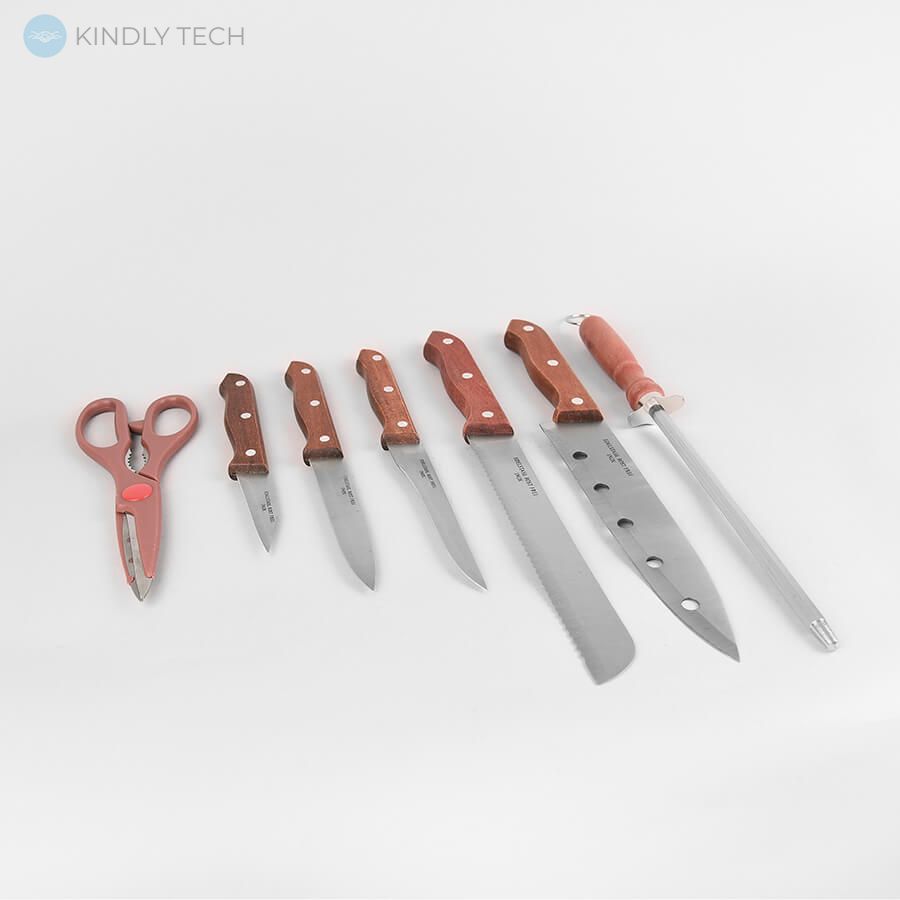 Набір ножів на підставці 8 предметів Maestro MR-1403