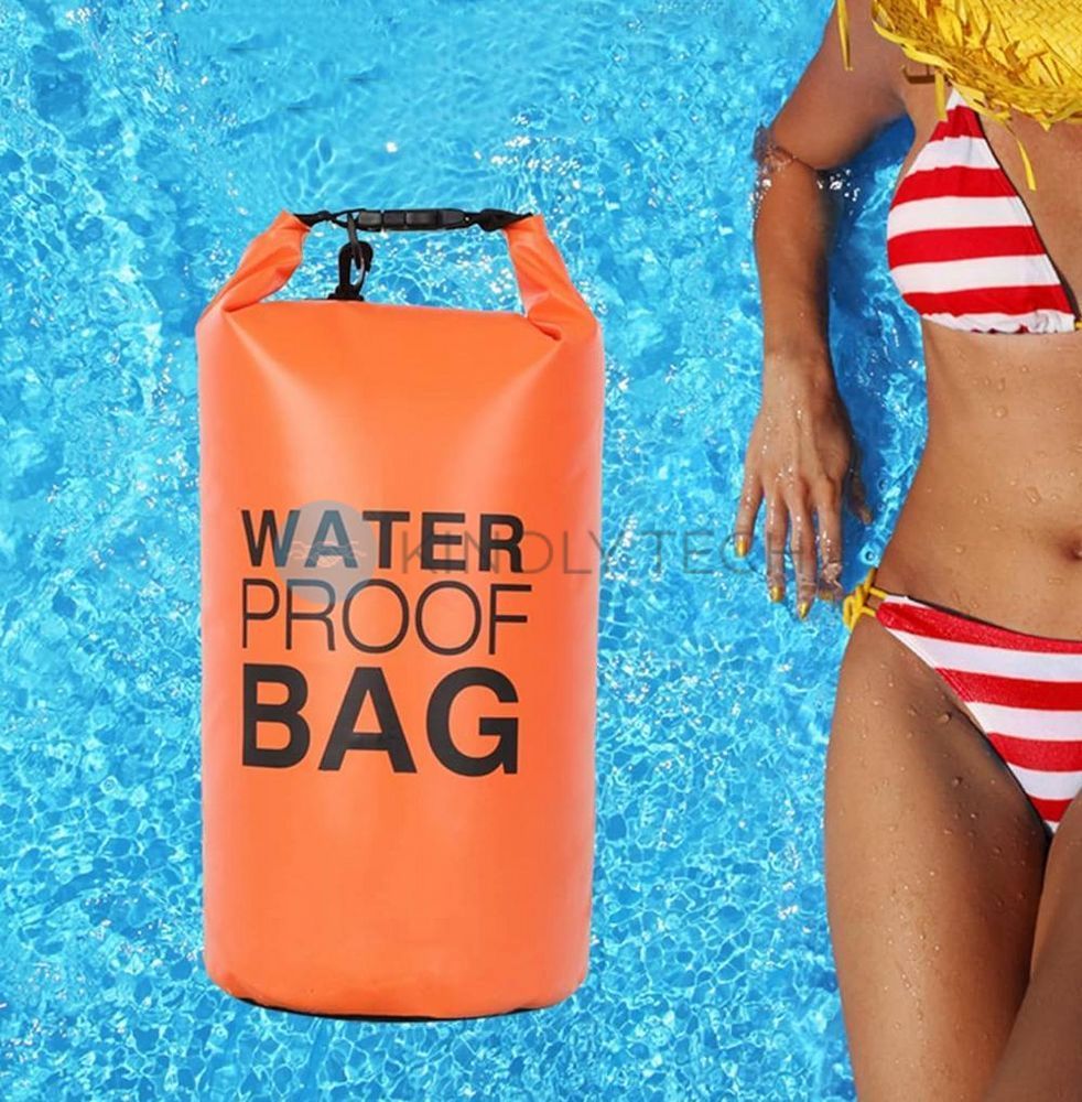 Водонепроницаемый туристический мешок Water Proof Bag 2л оранжевый