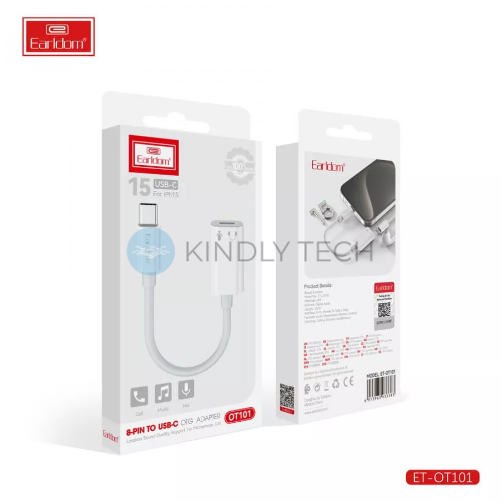 Адаптер OTG USB C To 8-Pin &mdash; Earldom ET-OT101
