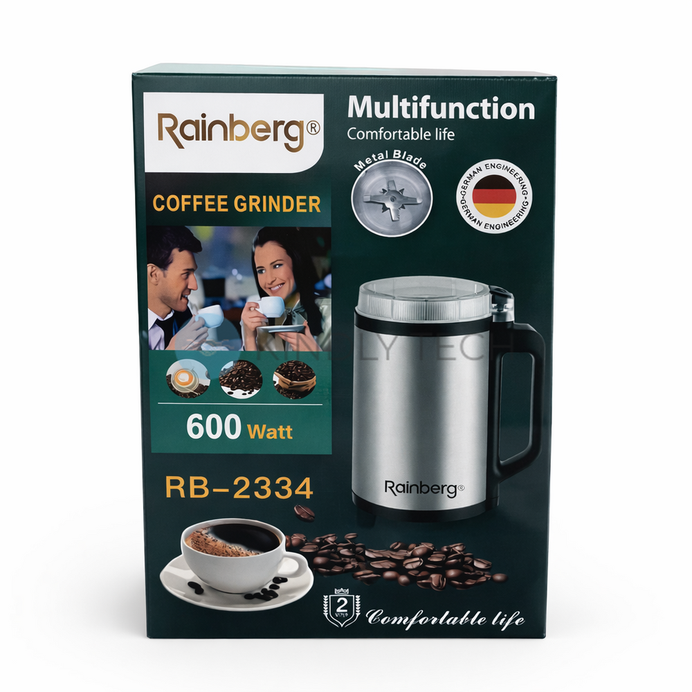 Электрическая кофемолка Rainberg RB-2334, 600 Вт