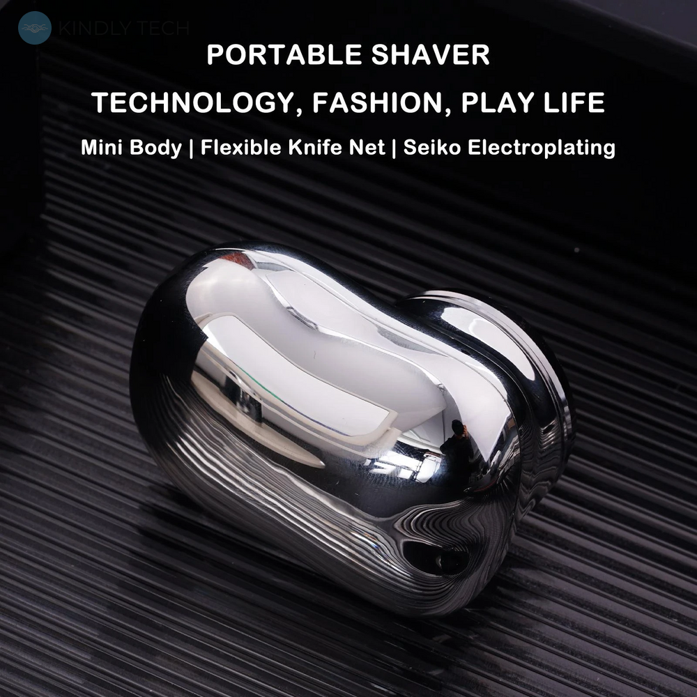 Міні-електробритва для гоління для чоловіків, портативна кишенькова електрична міні-бритва.