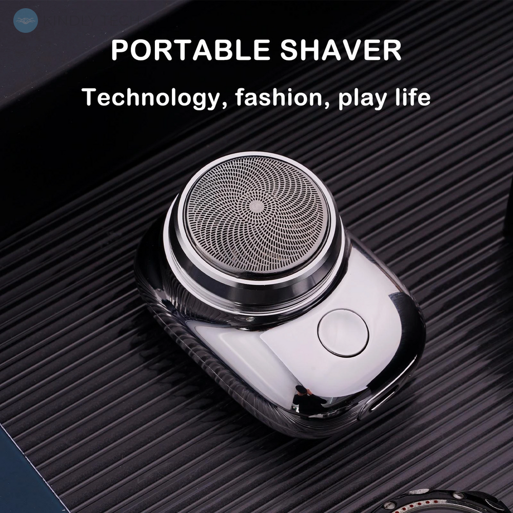 Міні-електробритва для гоління для чоловіків, портативна кишенькова електрична міні-бритва.