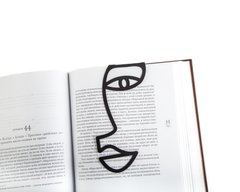 Закладка для книг «Намальоване обличчя», Чорний