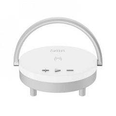 Бездротовий зарядний пристрій 15W — Earldom ET-WC28 LED Bluetooth Speaker White