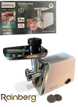 Електрична м&rsquo;ясорубка високої потужності Rainberg RB-2329 &mdash; 3000 W