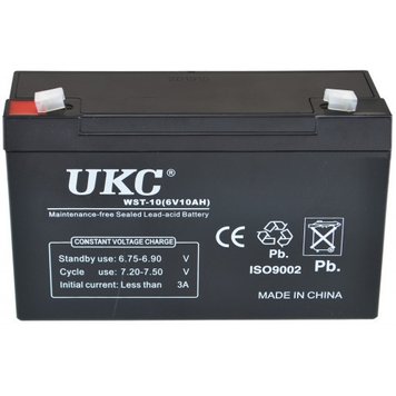 Акумулятор UKC Battery WST-10 6V 10A