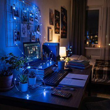 Гирлянда &laquo;Капля росы&raquo;, 50 LED, 5 м, USB, синее свечение + пульт