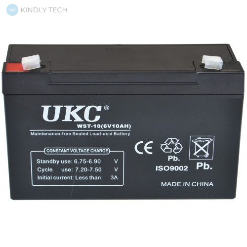 Акумулятор UKC Battery WST-10 6V 10A