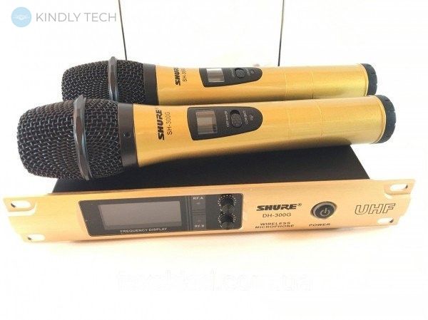 Радіосистема з мікрофоном Shure SH-300G3 з екраном LCD
