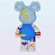 Конструктор Magic Blocks в виде мишки Bearbrick Голубой 30,5см 1241 деталь