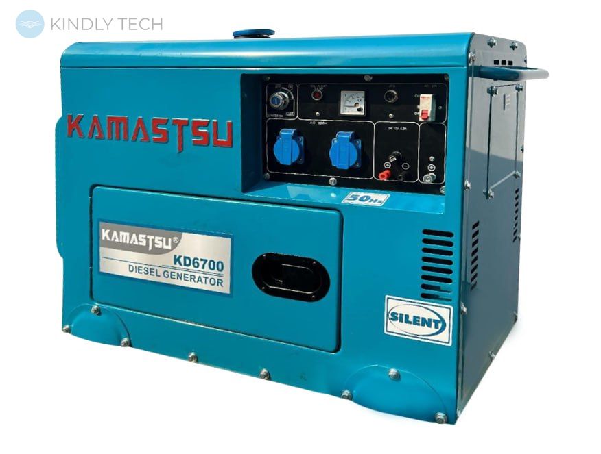 Потужний дизельний генератор Kamastsu DG6500DSE 4,5/5 кВт