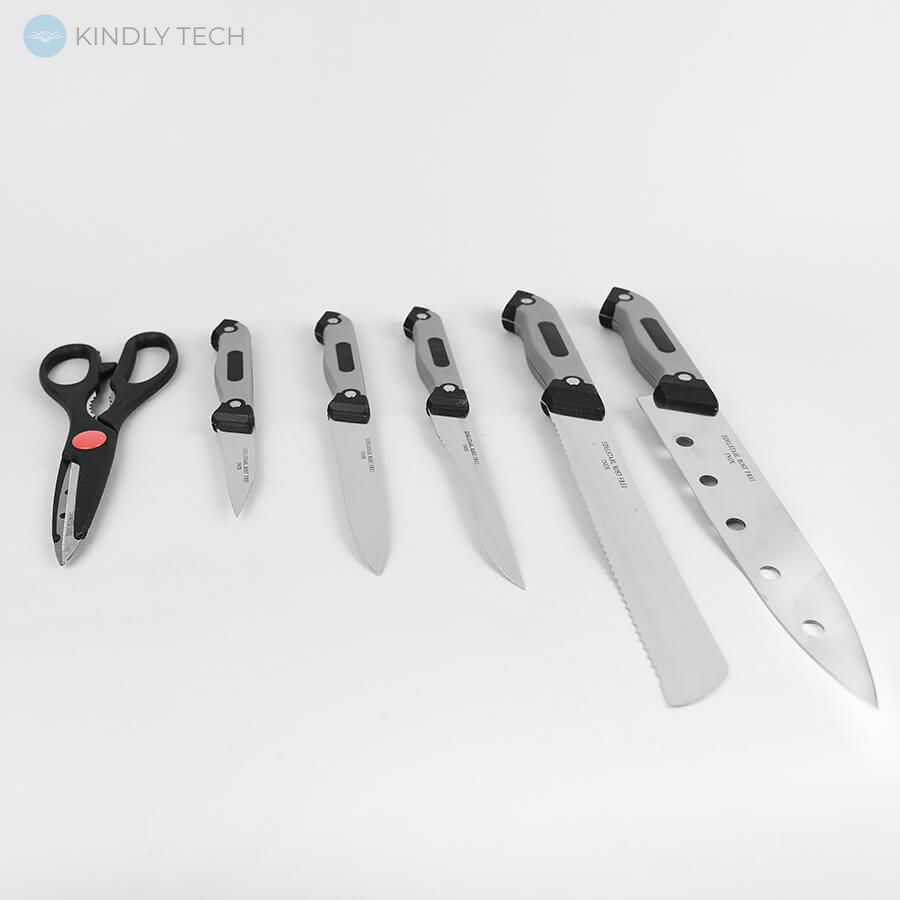 Набір ножів на підставці 7 предметів Maestro MR-1407