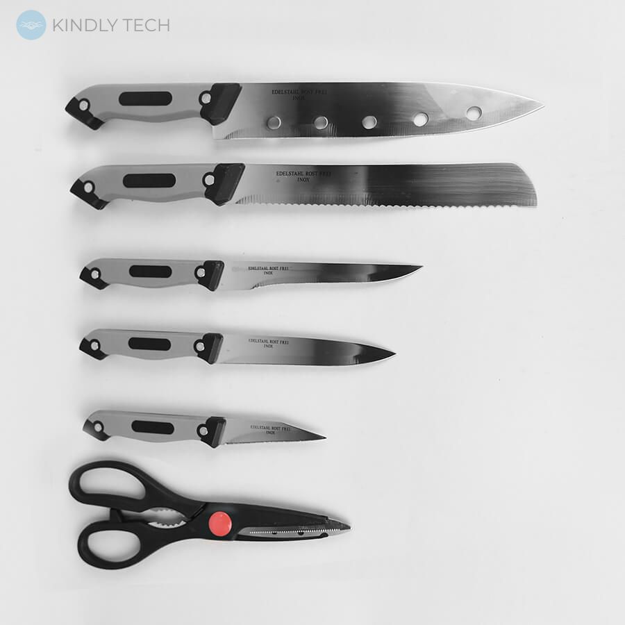 Набір ножів на підставці 7 предметів Maestro MR-1407