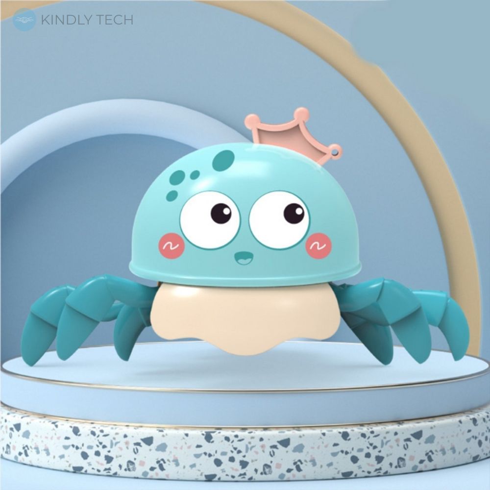 Детская заводная игрушка для купания Sea World "Краб", Синий