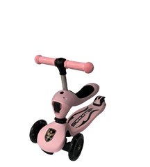 Дитячий самокат-біговел Scooter ZS2201 Рожевий