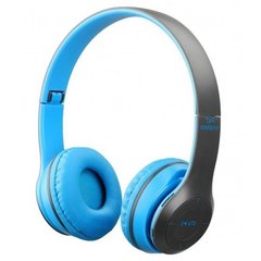Повнорозмірні Bluetooth навушники Wireless P47 з мікрофоном Сині