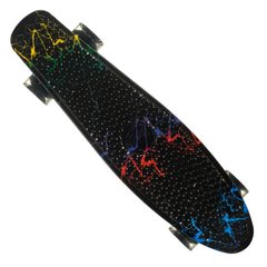 Скейт Пенни Борд (Penny Board) со светящимися колесами, Ночные молнии