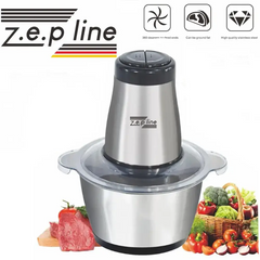 Кухонний подрібнювач ZepLine ZP-051 1500W універсальний чоппер із металевою чашею (2л.)