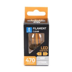Світлодіодна філаментна лампа Aigostar E27 G45 4W 2200K, 400Lumen