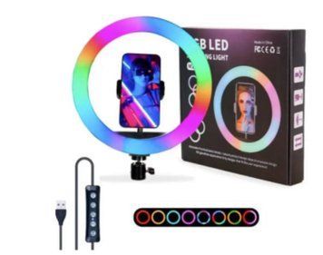 Лампа кільцева RGB MJ30