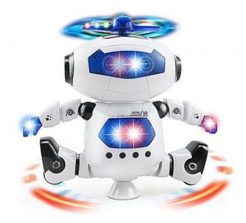 Интерактивный танцующий робот Lezhou Toys Dancing Robot 99444 Белый