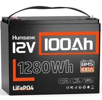 Акумулятор Humsienk LiFePO4 12V 100Ah 1280Wh