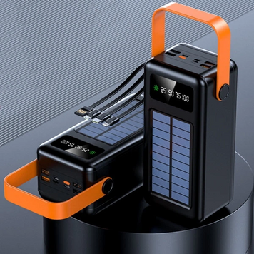 Павербанк Power Bank 100000 mAh Solar Charger,Чорний