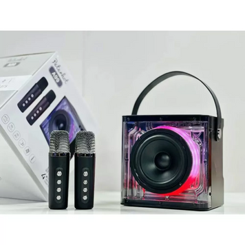 Bluetooth колонка с микрофонами, Караоке-колонка 227 &mdash; Black