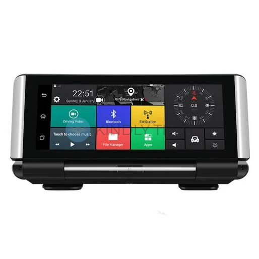 Відеореєстратор із камерою заднього вигляду DVR K6 3G Android 5.1 на торпеду, екран 7", Bluetooth, GPS навігатор