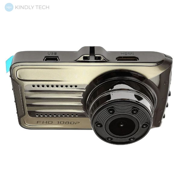 Автомобильный видеорегистратор FULL HD DVR-T666G+ с камерой заднего вида