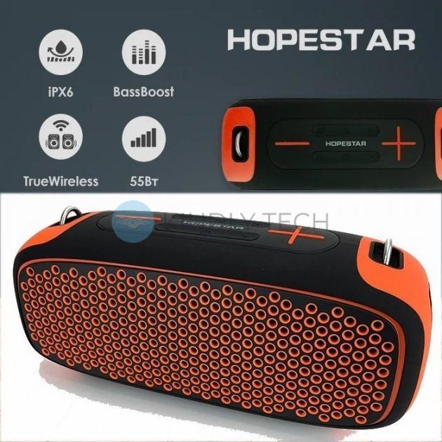 Портативна bluetooth колонка Hopestar A30 orange