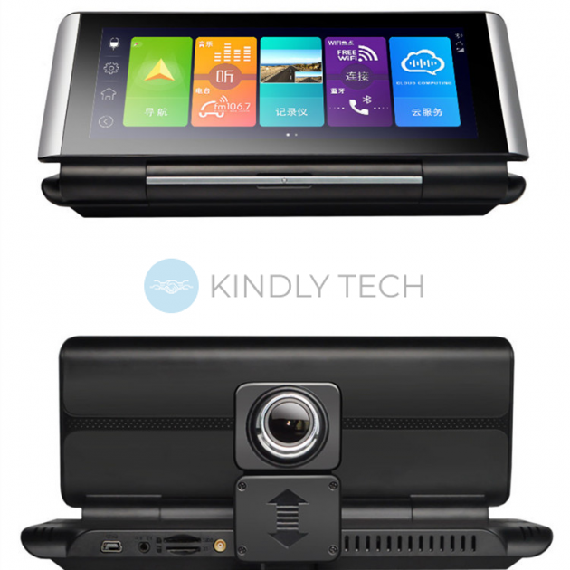 Відеореєстратор із камерою заднього вигляду DVR K6 3G Android 5.1 на торпеду, екран 7", Bluetooth, GPS навігатор
