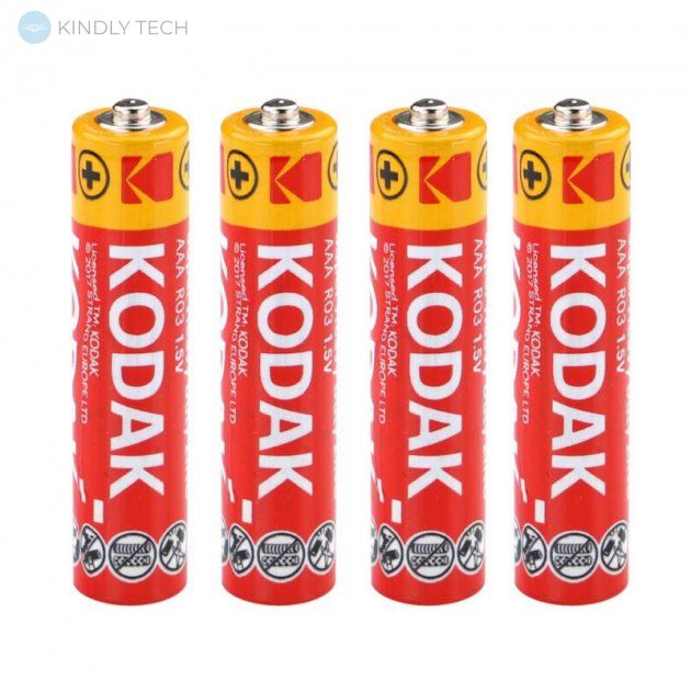 Батарейки пальчиковые (4 шт.) Kodak Heavy Duty R6P, AA