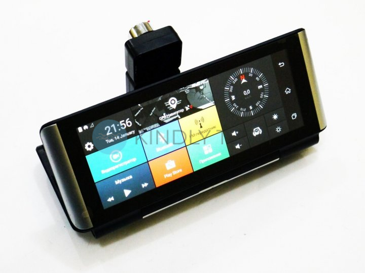 Відеореєстратор із камерою заднього вигляду DVR K6 3G Android 5.1 на торпеду, екран 7", Bluetooth, GPS навігатор