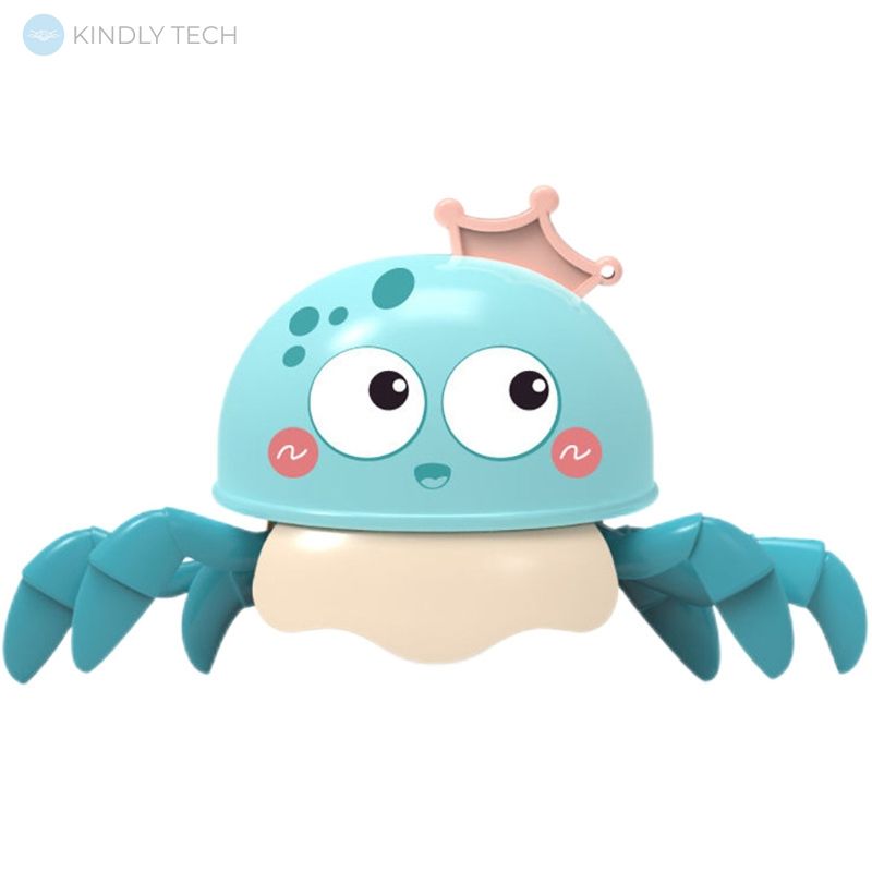 Дитяча заводна іграшка для купання Sea World "Краб", Синій