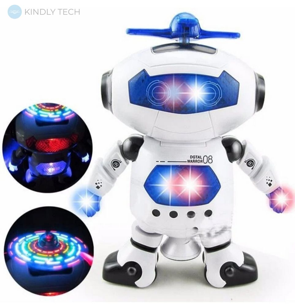 Интерактивный танцующий робот Lezhou Toys Dancing Robot 99444 Белый