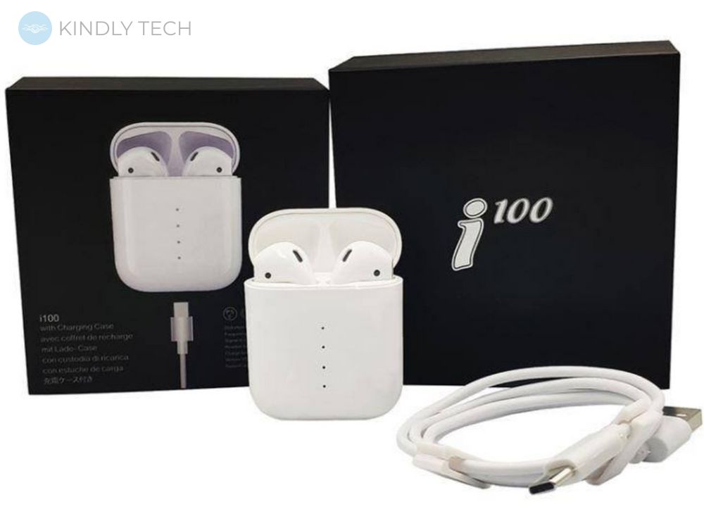 Беспроводные Bluetooth наушники l100 TWS, White
