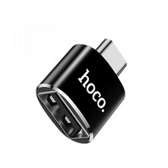 Перехідник OTG USB C To USB — Hoco UA5 Black