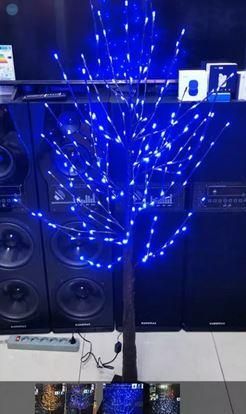 Світлодіодне дерево декоративне 108LED 1,2м колір ламп - синій, стовбур чорний