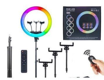 Кільцева LED лампа MJ45 RGB 45 см з пультом