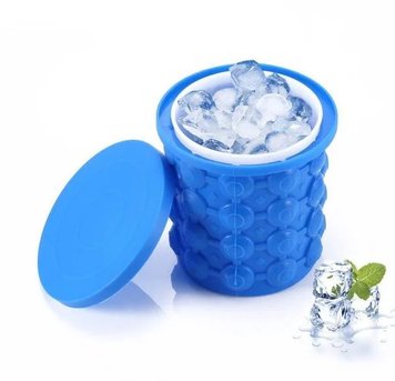 Форма ведро для льда Ice cube maker genie для охлаждения напитков в бутылках