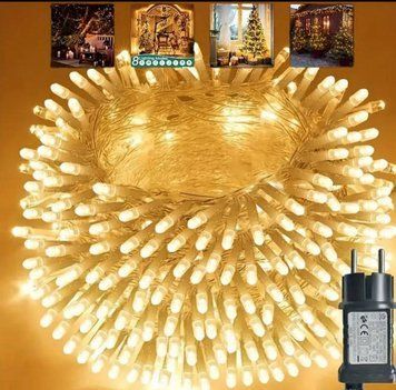 Світлодіодна гірлянда 220V 400 LED теплий білий