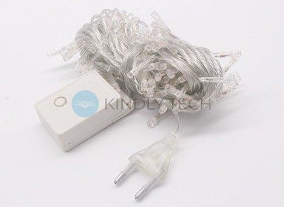 Гирлянда &laquo;Нить&raquo; 400B-1, 400 LED, 20 м, синее свечение, прозрачный провод