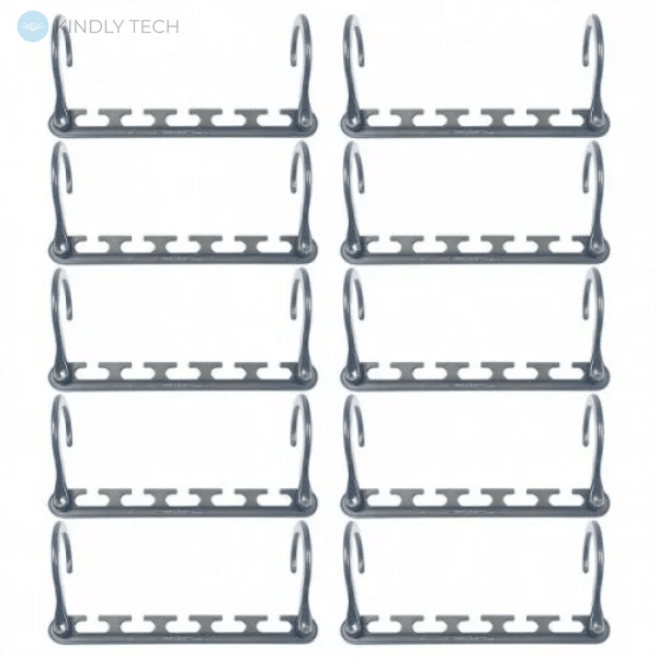 Универсальный набор чудо вешалок для одежды Wonder Hanger Max на 10 вешалок